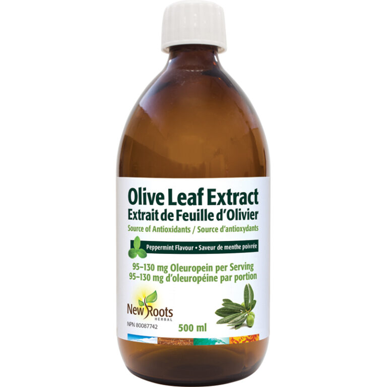 Olive Leaf Extract (Liquid) 95 130 mg Oleuropein Per Serving Simcoe